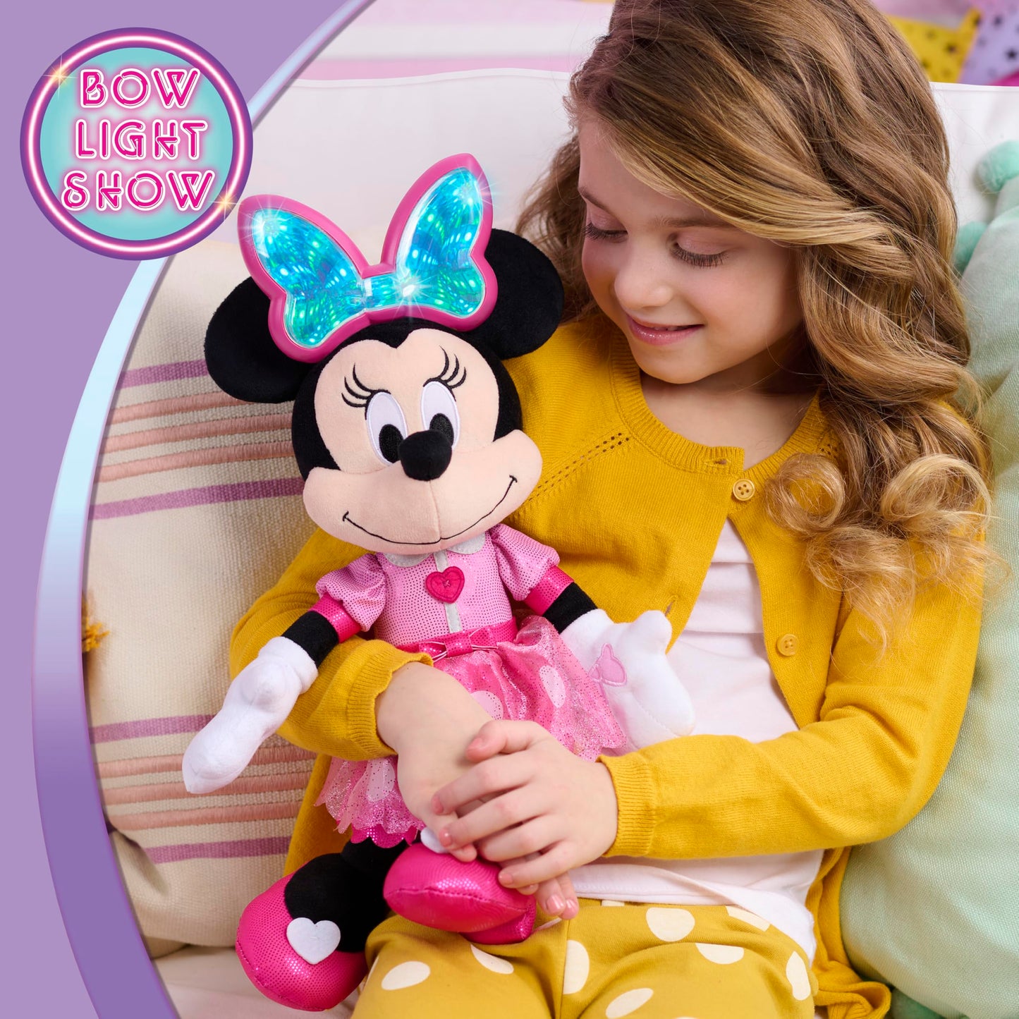 Disney Jr. Colorfinity Minnie Mouse Interactive Plush Toy
