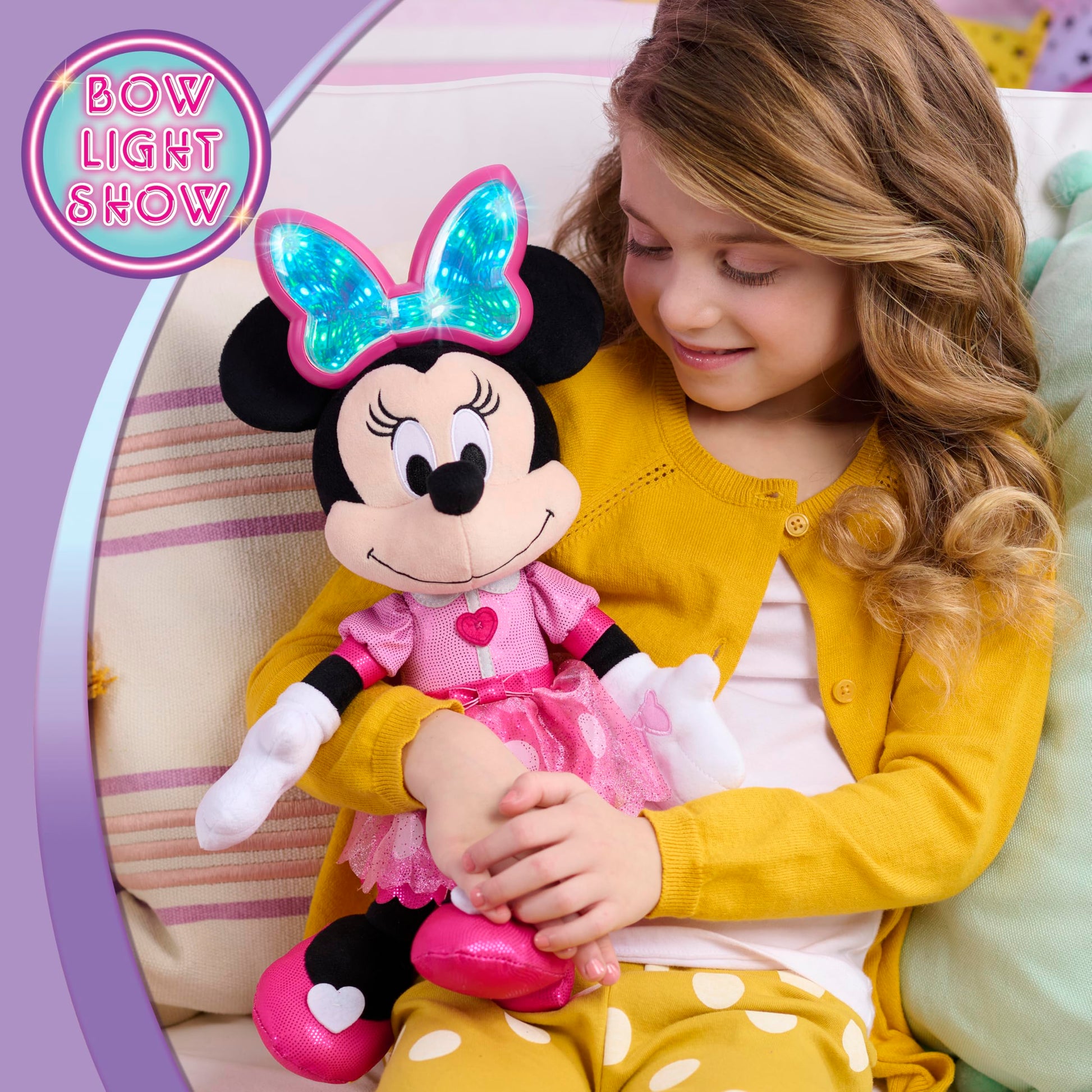 Disney Jr. Colorfinity Minnie Mouse Interactive Plush Toy