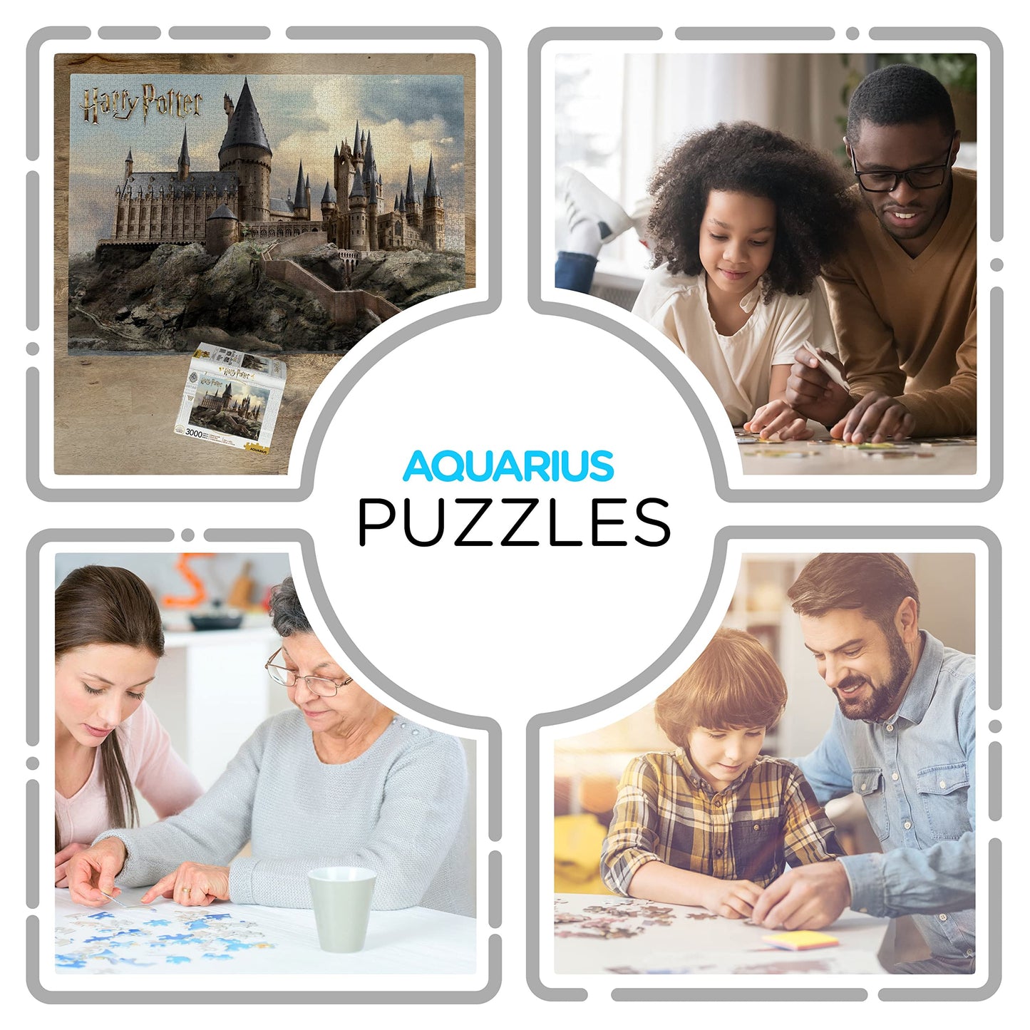 Aquarius Harry Potter 3000 Piece Jigsaw Puzzle, Hogwarts Castle Wizard Movie Puzzles 45x32 Inch Collectible Merchandise Gift for Teens and Adults