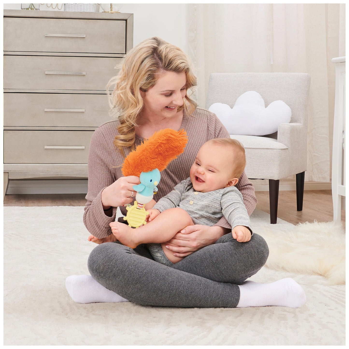 GUND Baby Tinkle Crinkle Play Together Birdie 12” Sensory Toy for Babies