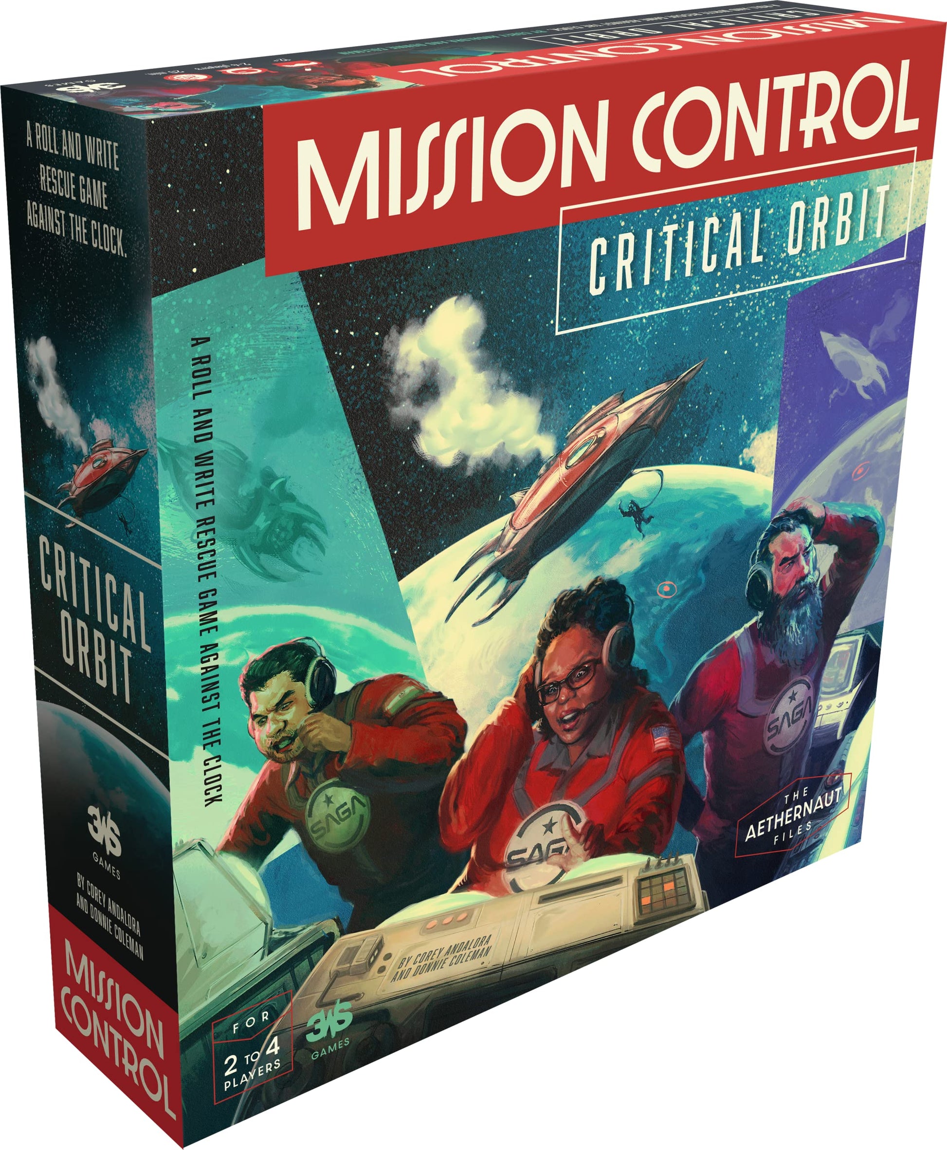 Mission Control: Critical Orbit - Family-Friendly Cooperative Space Board Game | 2-4 Players, Ages 10+, Fast-Paced 20 Minute Gameplay | Great for Game