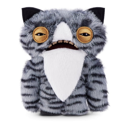 Fuggler Alley Cats 9-Inch Plush Toy (Wide Eyed Cat) by ZURU - Funny Ugly Monster Stuffed Animal with Human-Like Teeth, Collectible Plush for Kids