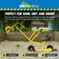 Big Dig Toy Excavator Ride, Sand Digger w/ 360 Rotation Base for Kids Ages 3 & Up, Yellow - Outdoor Playground and Beach Construction Riding Toys