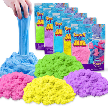 Carolart Stretchy Sensory Sand, Soft Cloud Sand, Play Sand Refill for Kids