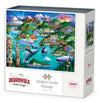 Boardwalk Alaska’s Inside Passage 500 Piece Jigsaw Puzzle Scenic Wildlife Alaska Puzzles with Premium Box, Gift for Adults and Family 16"x20"