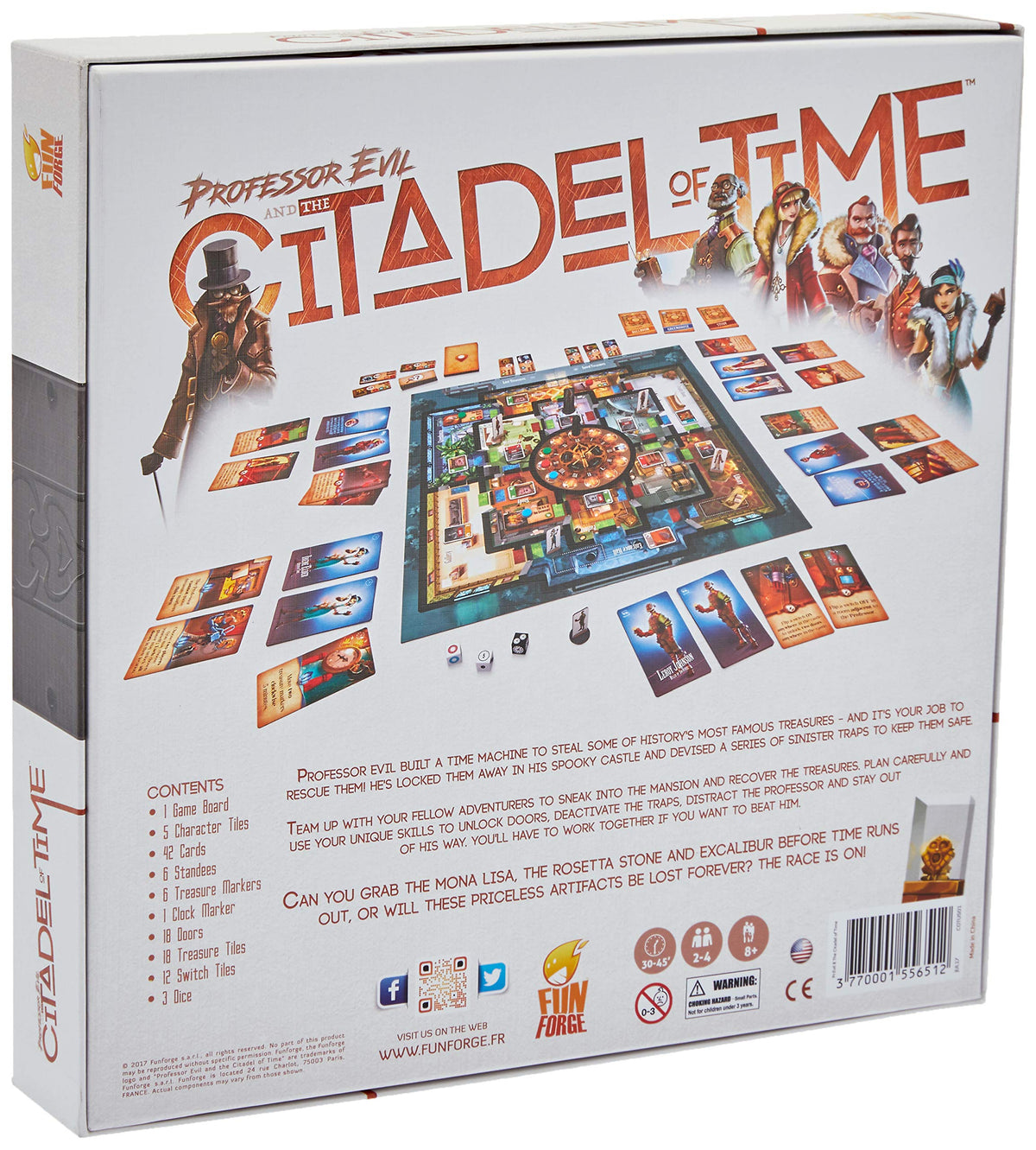 Passport Game Studios PGSFNFCOTUS01 Professor Evil & the Citadel of Time Board Games