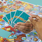 Hasbro Gaming Puzl It Game, Competitive Puzzle Card Game, Kids & Family Games, 2 to 6 Players, Pizza Party Theme, Fun Summer Activities, Vacation