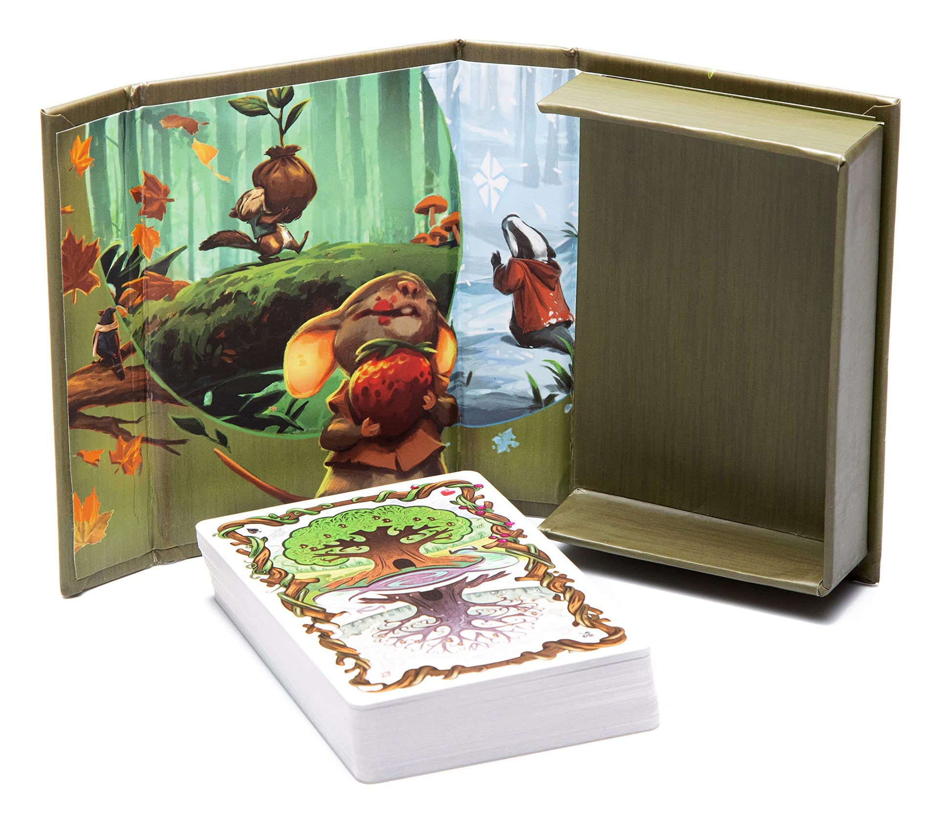 Starling Games Everdell Playing Cards | 52-Card Deck with Stunning Art by Andrew Bosley & Dann May | Poker-Sized with 2 Jokers
