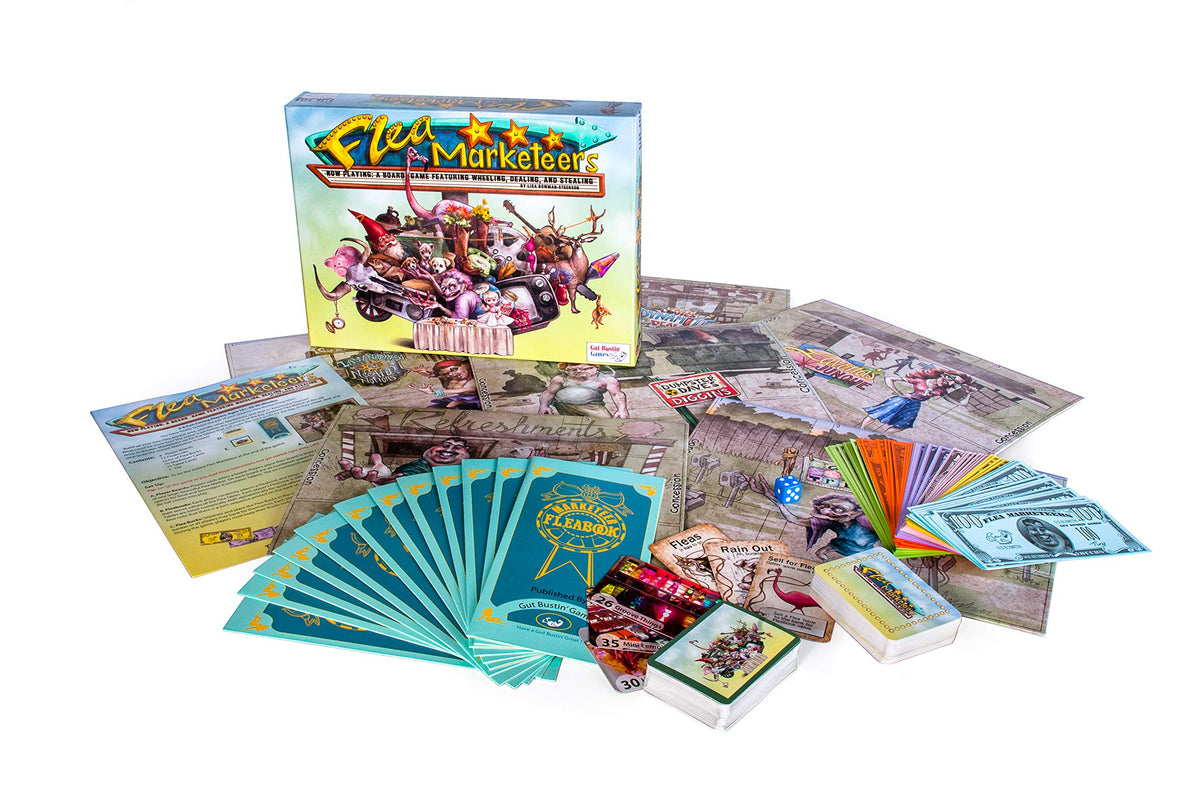 Gut Bustin' Games Flea Marketeers Board Game