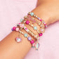 Make It Real - Juicy Couture Mini Crystal Sunshine - DIY Charm Bracelet Making Kit - Friendship Bracelet Kit with Swarovski Crystal Charms - Arts