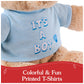 GUND “It's a Boy” 12-Inch Sustainable Message Bear with T-Shirt, Ages 1+