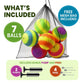 Variety Savings 7 Pack Playground Balls (8.5 Inch) - Dodgeball & Kickball Set for Kids, Includes 2 Pumps, 4 Pins, Mesh Bag - School & Outdoor Play
