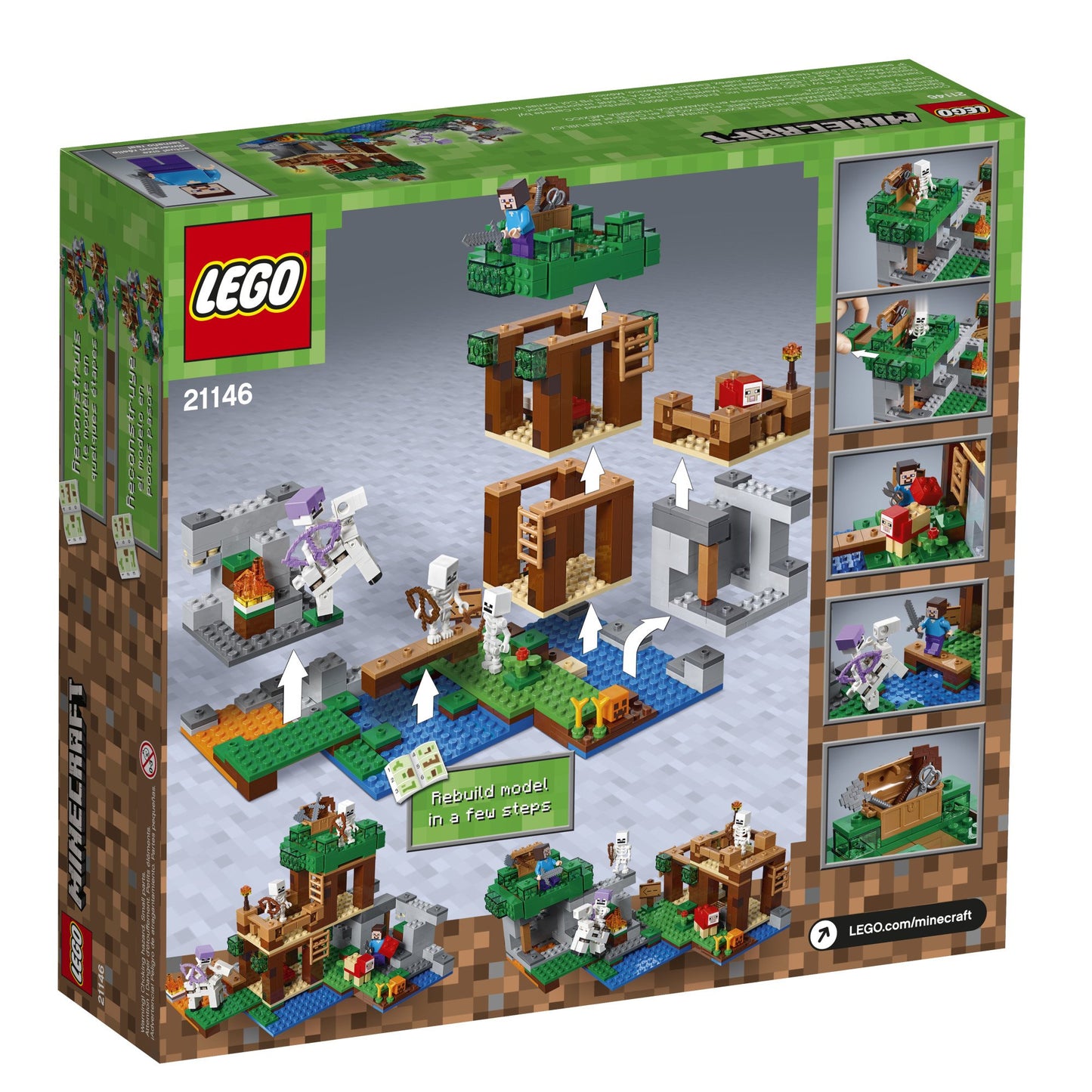LEGO Minecraft The Skeleton Attack 21146 Building Kit (457 Piece)