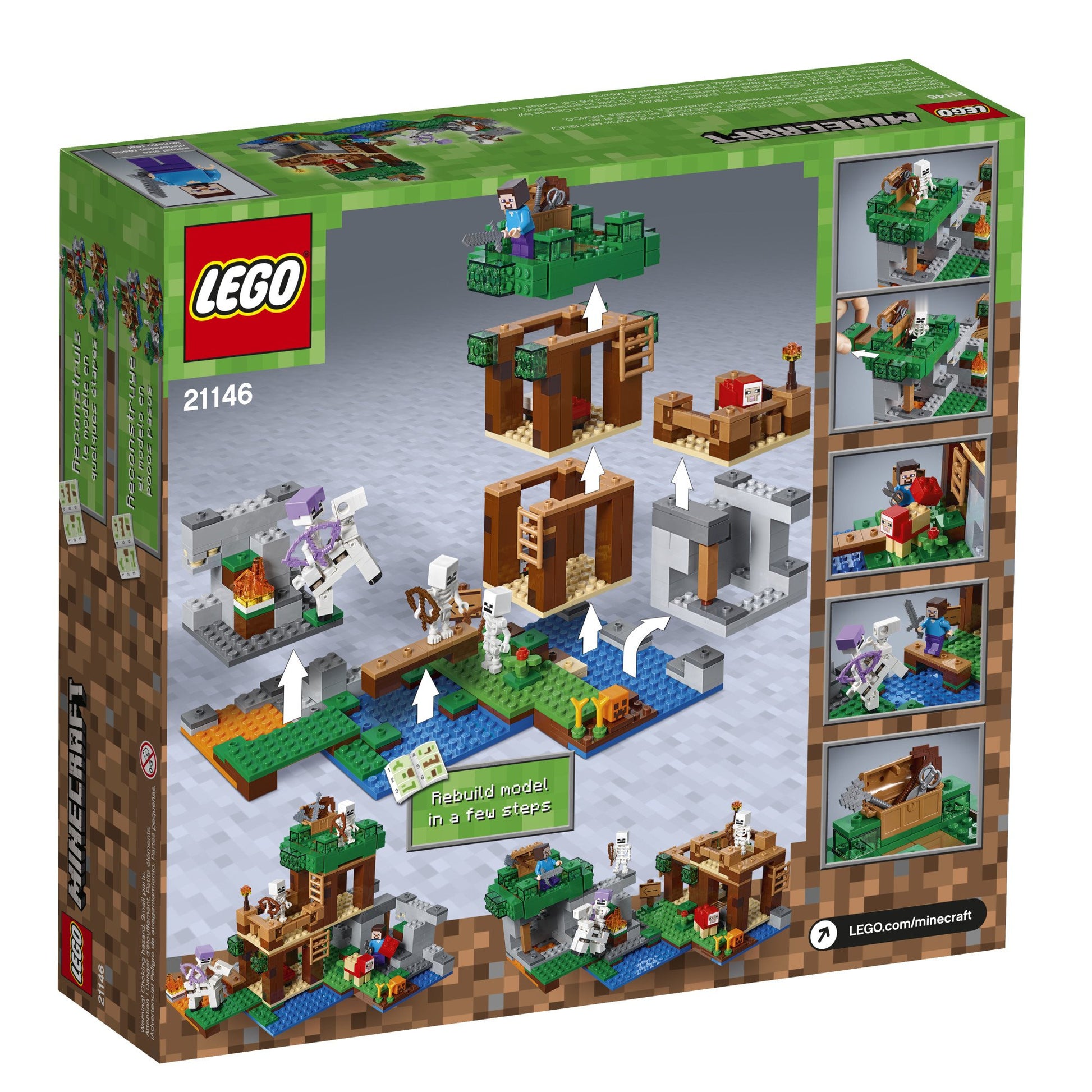 LEGO Minecraft The Skeleton Attack 21146 Building Kit (457 Piece)