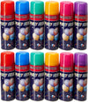 12 Pack Party String Spray (3 oz Each) - Streamer Spray in a Can, Full Color Set with 2 of Each Color, Party Supplies for Kids’ Parties, Birthdays