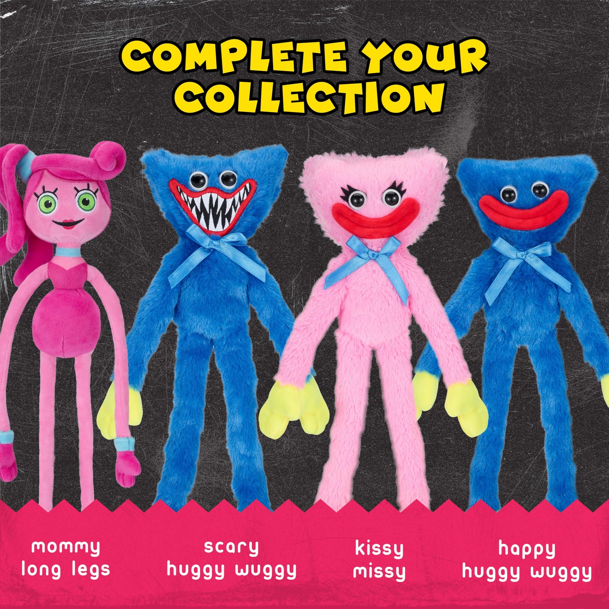 Poppy Playtime - Scary Huggy Wuggy Plush (14" Medium Plush, Series 1) [Officially Licensed]