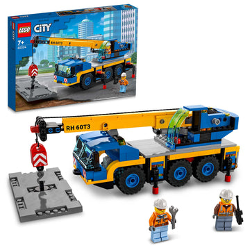 Lego 60324 City Off-Road Crane, Crane and Truck Toy with Hooks, Buildable Vehicle Toy for Boys and Girls from 7 Years, Gift for Children and Fans