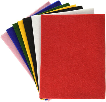 Creativity Street One Pound Felt Sheet Pack, Rectangular, 9 X 12, Assorted Colors, 30/Pack