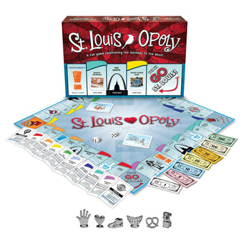Late for the Sky St. Louis-opoly City Property Trading Board Game - Family Strategy Game with Local Landmarks, Custom Tokens, Ages 8+, 2-6 Players
