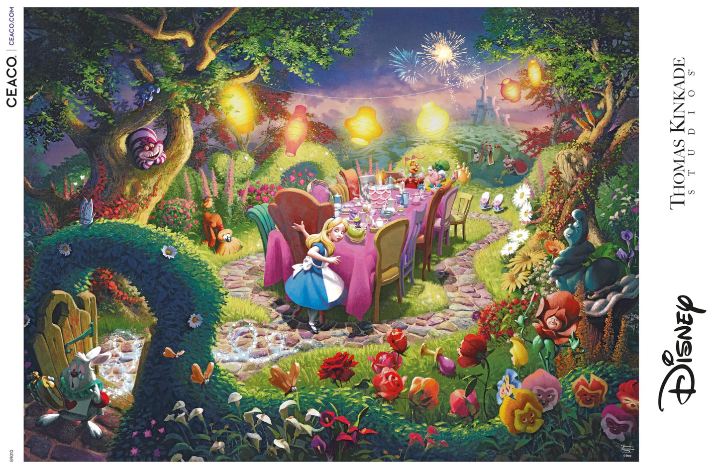 Ceaco - Thomas Kinkade Alice in Wonderland - 1000 Piece Puzzle for Adults