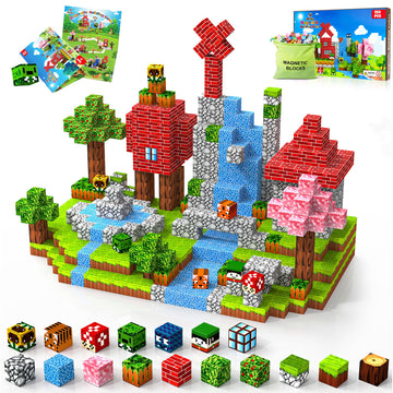 Hltyigr 150PCS Magnetic Blocks, Magnetic Building Blocks, Magnet Blocks Cubes, STEM Educational Stacking Magnet Toy for Kids Ages 3 4 5 6 7 8 9 10 11