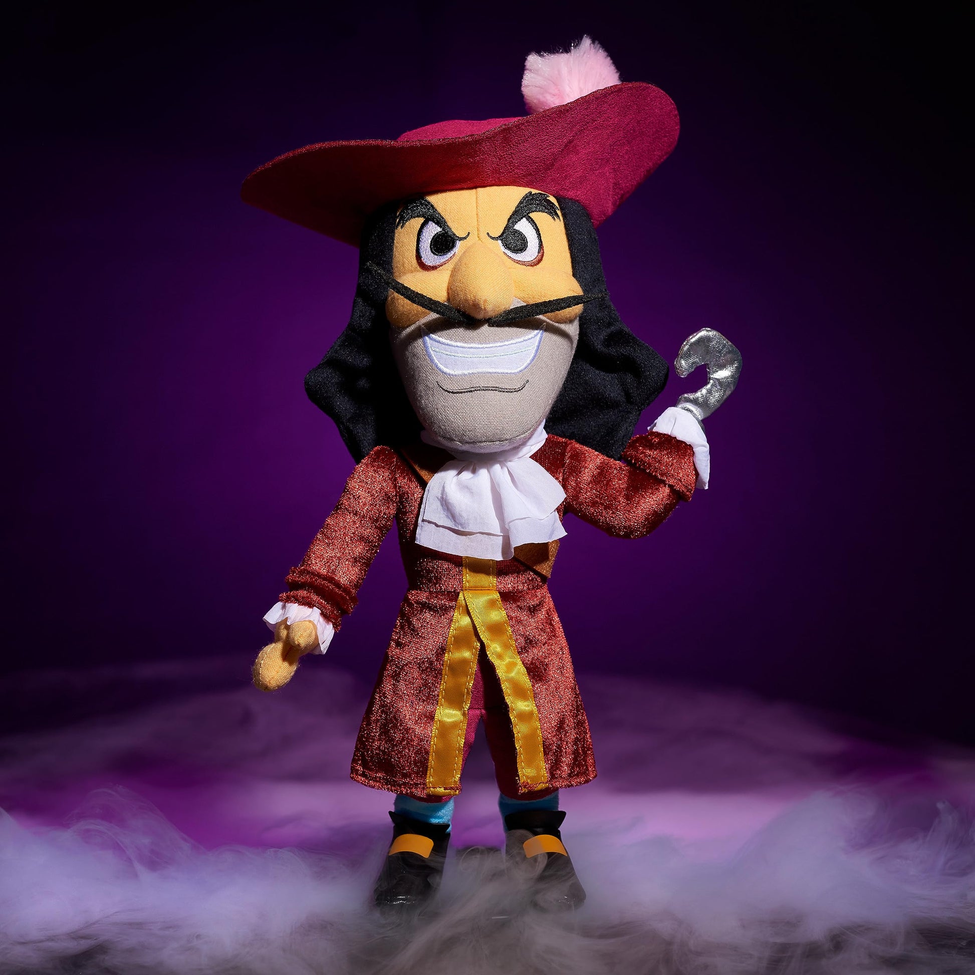 Disney Villains Collection: Captain Hook Plush, 13-inch Collectible Plush Doll, Kids Toys for Ages 3 Up, Amazon Exclusive by Just Play