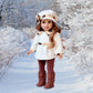 Marshmallow - 4 Piece 18 inch Doll Outfit - Coat, Hat, Leggings and Boots (Doll Not Included)
