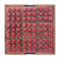 NOVICA Brown Orange Handmade Raintree Wood Sudoku Puzzle Game