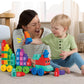 MEGA BLOKS First Builders Toddler Building Blocks Toy Set, ABC Learning Train with 60 Pieces, Ages 1+ Years