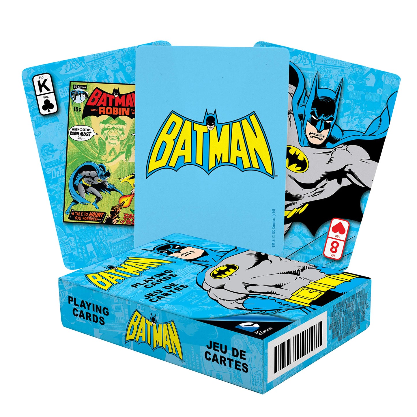 AQUARIUS DC Comics Batman Playing Cards - Batman Themed Deck of Cards for Your Favorite Card Games - Officially Licensed DC Comics Merchandise