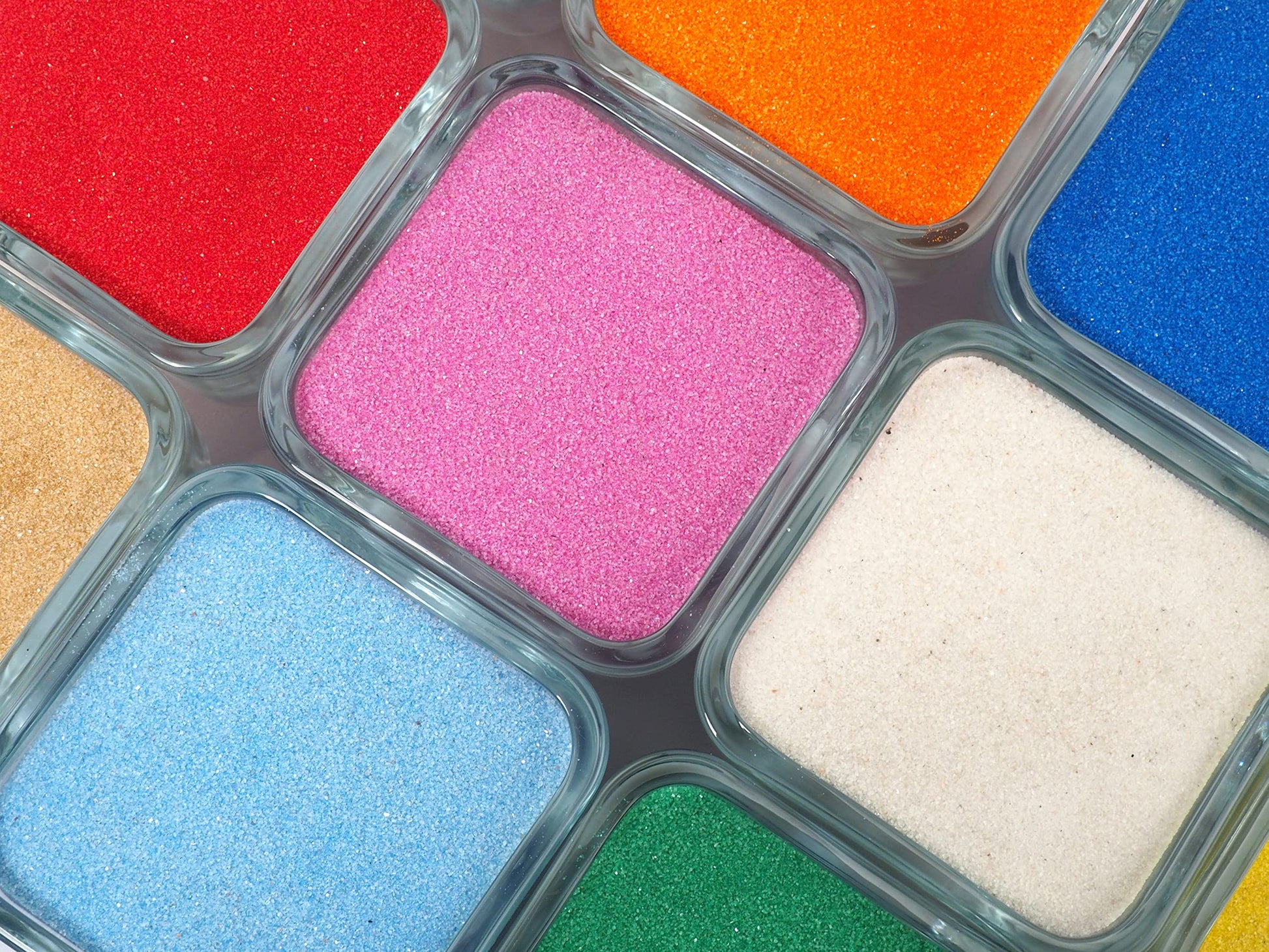 Sandtastik Tan Sand 10 lb Box Bright & Sparkling No Free Silica Vibrant Color Sand Sensory Terrarium Art Model Scenery Jewellery Arts & Crafts