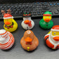 Christmas Rubber Ducks Bulk (24 Pack) Holiday Themed Rubber Duckies 2.5" - for Kids Party Favors, Bath Toys, Jeep Ducking, Bulk Gifts for Classroom by