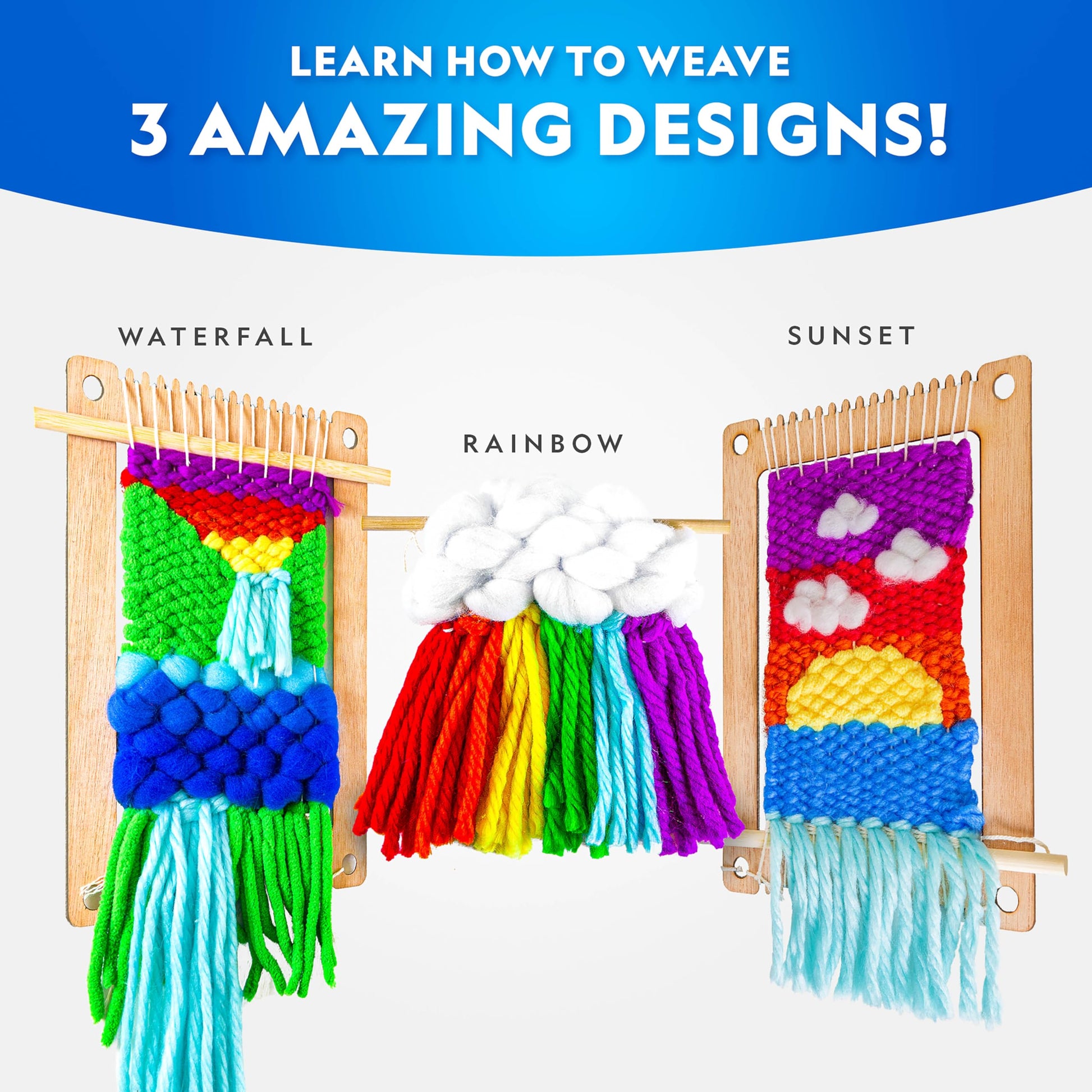 NATIONAL GEOGRAPHIC Mega Arts & Crafts Activity Kit for Kids Ages 8-12 - 3 Craft Kits to Build, Paint, Weave & Create, Rock Painting, Weaving Loom