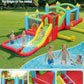 Giant 29FT Wate Slide Bounce House Detachable (15.3+13.5FT) Combo, Obstacle Course & Waterslide, Tunnel/Jumping Area/Spalish Pool, Bouncy Castle