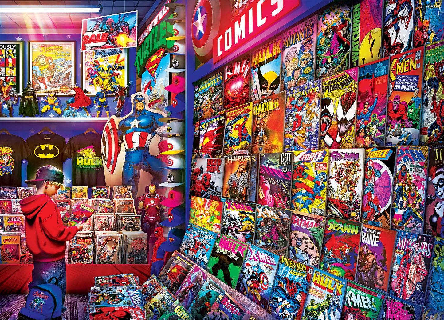 MasterPieces 1000 Piece Jigsaw Puzzle for Adults, Family, Or Youth - Retro Comic Bliss - 19.25"x26.75"
