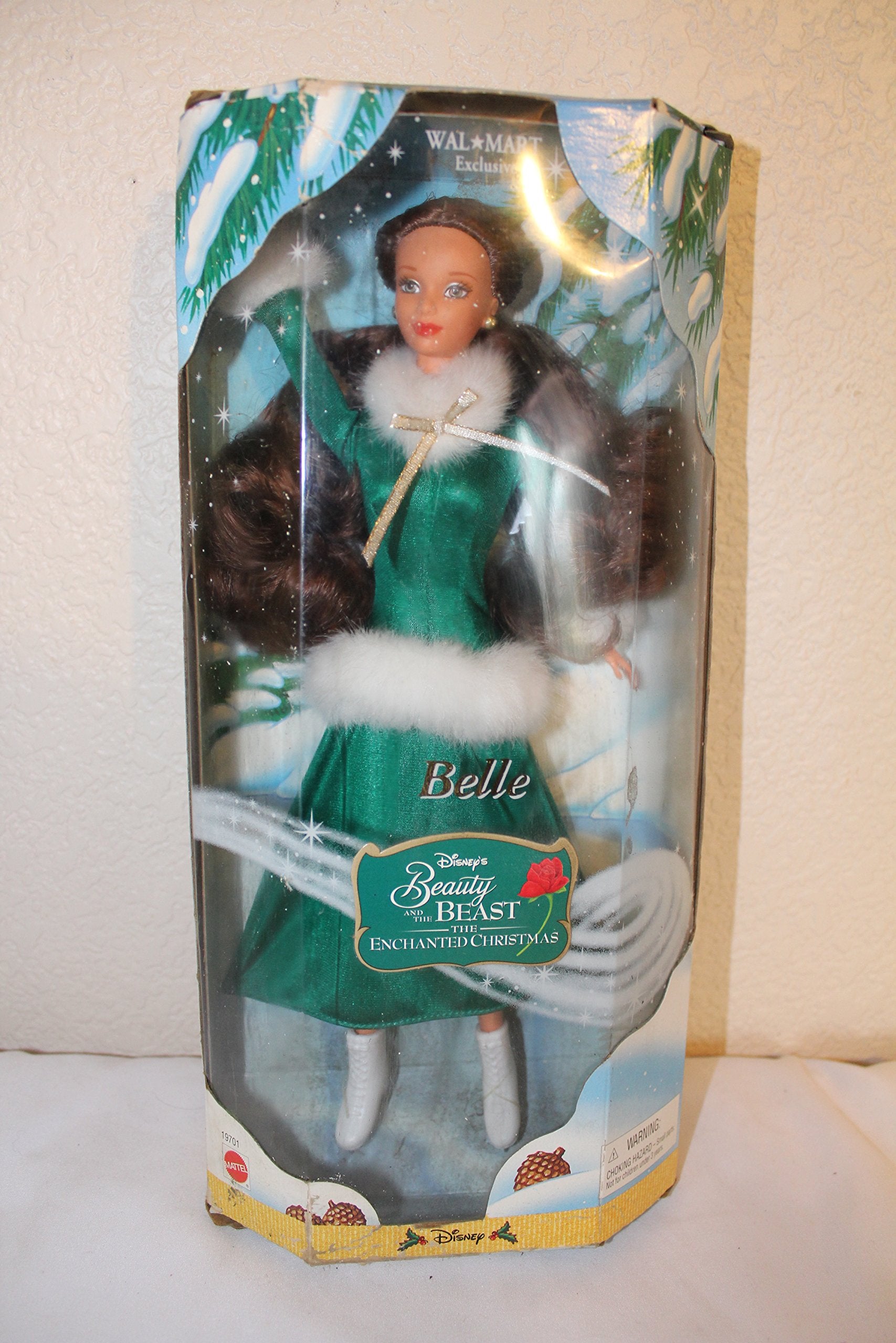 Disney's Belle from Beauty and The Best The Enchanted Christmas Doll-Walmart Exclusive by Mattel