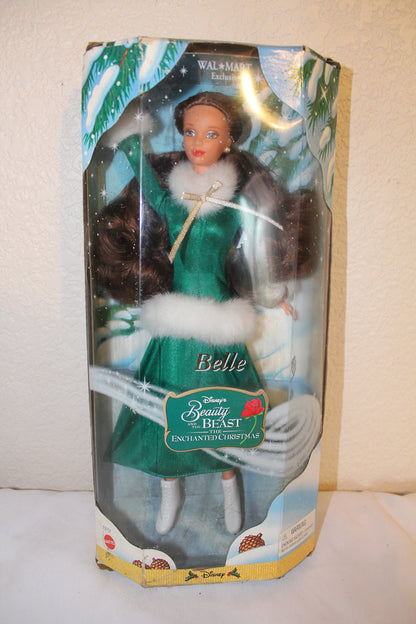 Disney's Belle from Beauty and The Best The Enchanted Christmas Doll-Walmart Exclusive by Mattel