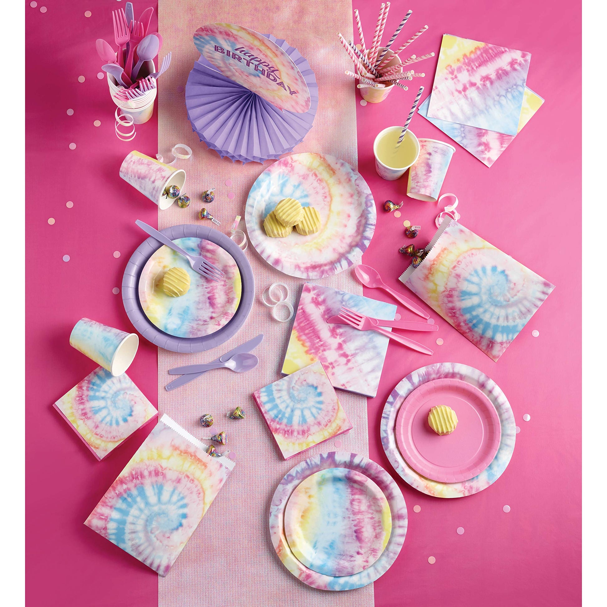 Tie Dye Party Happy Birthday Centerpiece, 1 ct