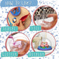Kipipol Snow Globe Making Kit for Kids - Make Your Own Snow Globes for Girls w/ 4 DIY Snowglobe, 5 Figures, 20 Packs of Modeling Clay for Kids