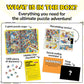 Odd Pieces Jigsaw Puzzles 1000 Pieces with Storytelling Comics, for Women, White Elephant, Mystery Puzzle for Adults & Kids - 19.7'' x 27.6''