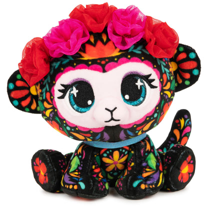 GUND P.Lushes Designer Fashion Pets Sofia Lopez Monkey Premium Stuffed Animal, Black/Multicolor, 6”