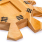 Yellow Mountain Imports Wooden Hub Centerpiece for Mexican Train Dominoes Game (up to 8 Players) - 5.8 Inches
