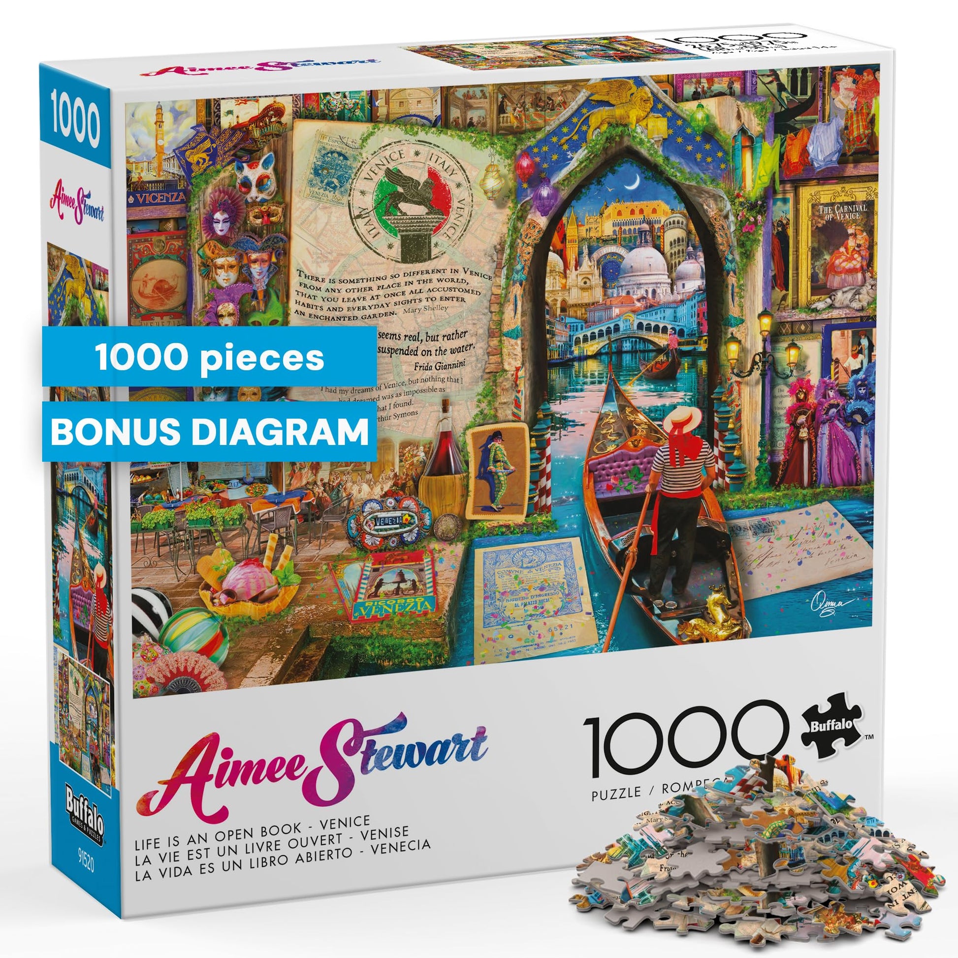Buffalo Games - Life is an Open Book Venice - 1000 Piece Puzzle