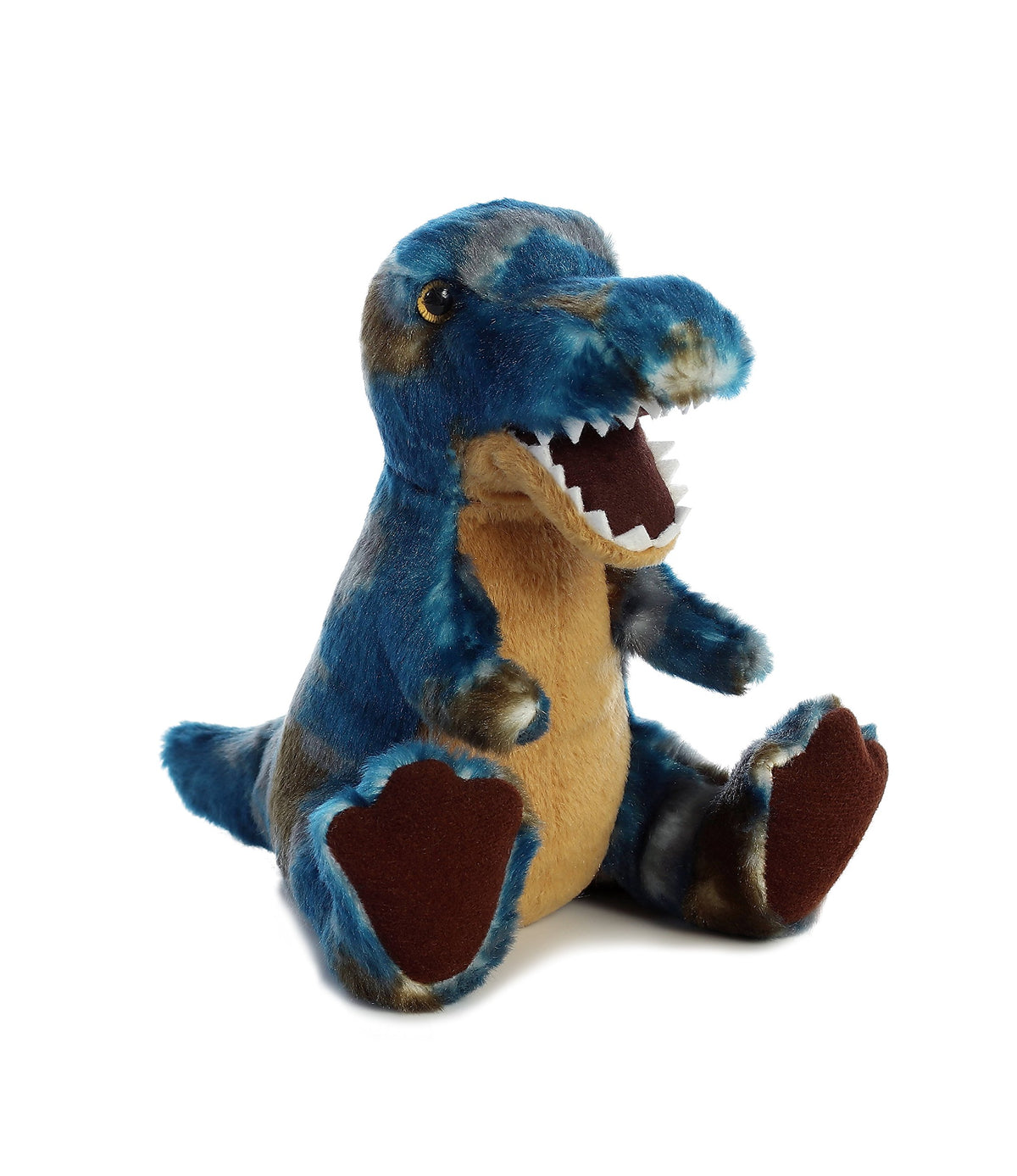 Aurora® Ferocious Dinos & Dragons T-rex Stuffed Animal - Prehistoric Fun - Cuddly Companions - Blue 7 Inches