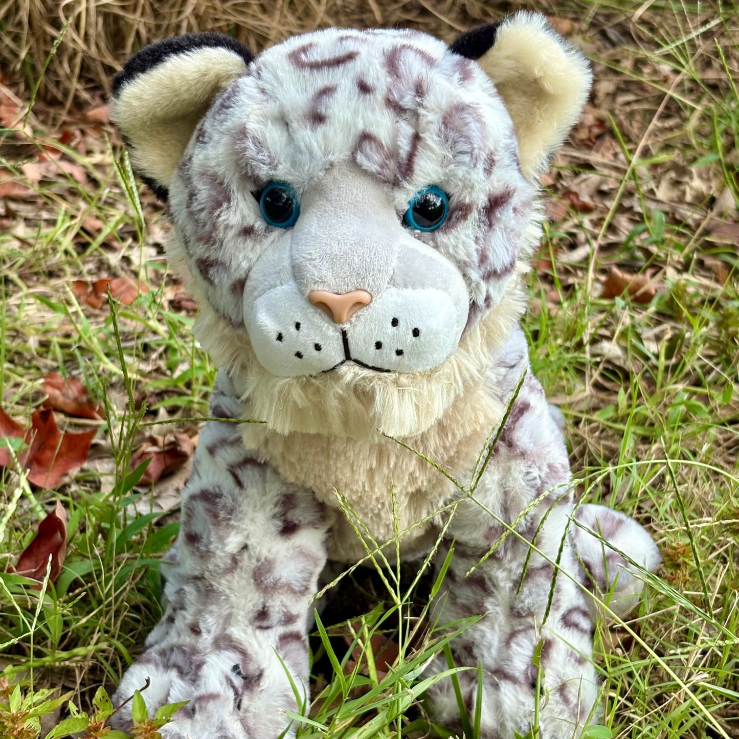 The Petting Zoo Snow Leopard Stuffed Animal, Gifts for Kids, Wild Onez Zoo Animals, Snow Leopard Plush Toy 12 inches