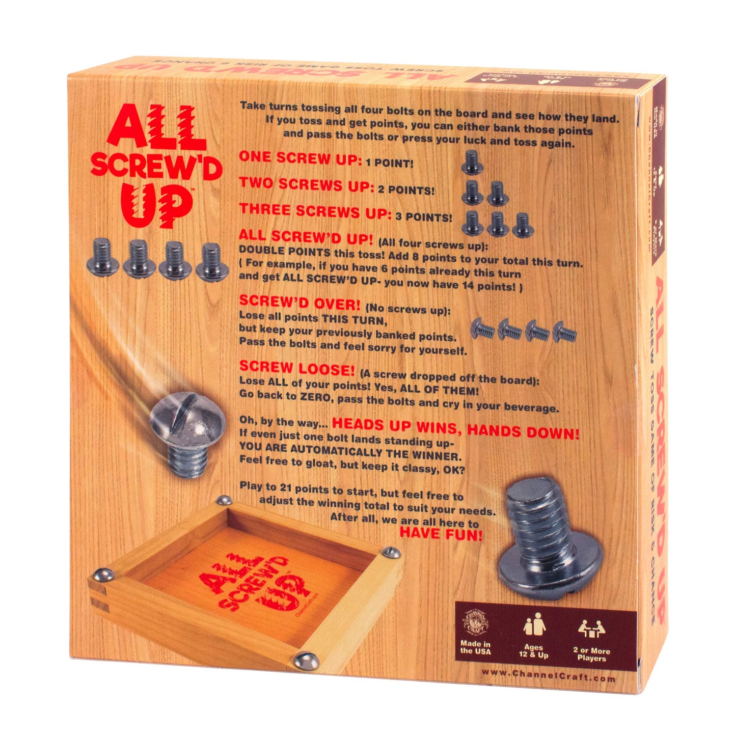 CHANNEL CRAFT All Screw'd Up Game