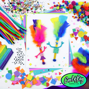 Arts and Crafts Supplies Kit for Kids - Boys and Girls Age 4 5 6 7 8 Years Old - Toddler Art Set Activity Materials - Great for Preschool