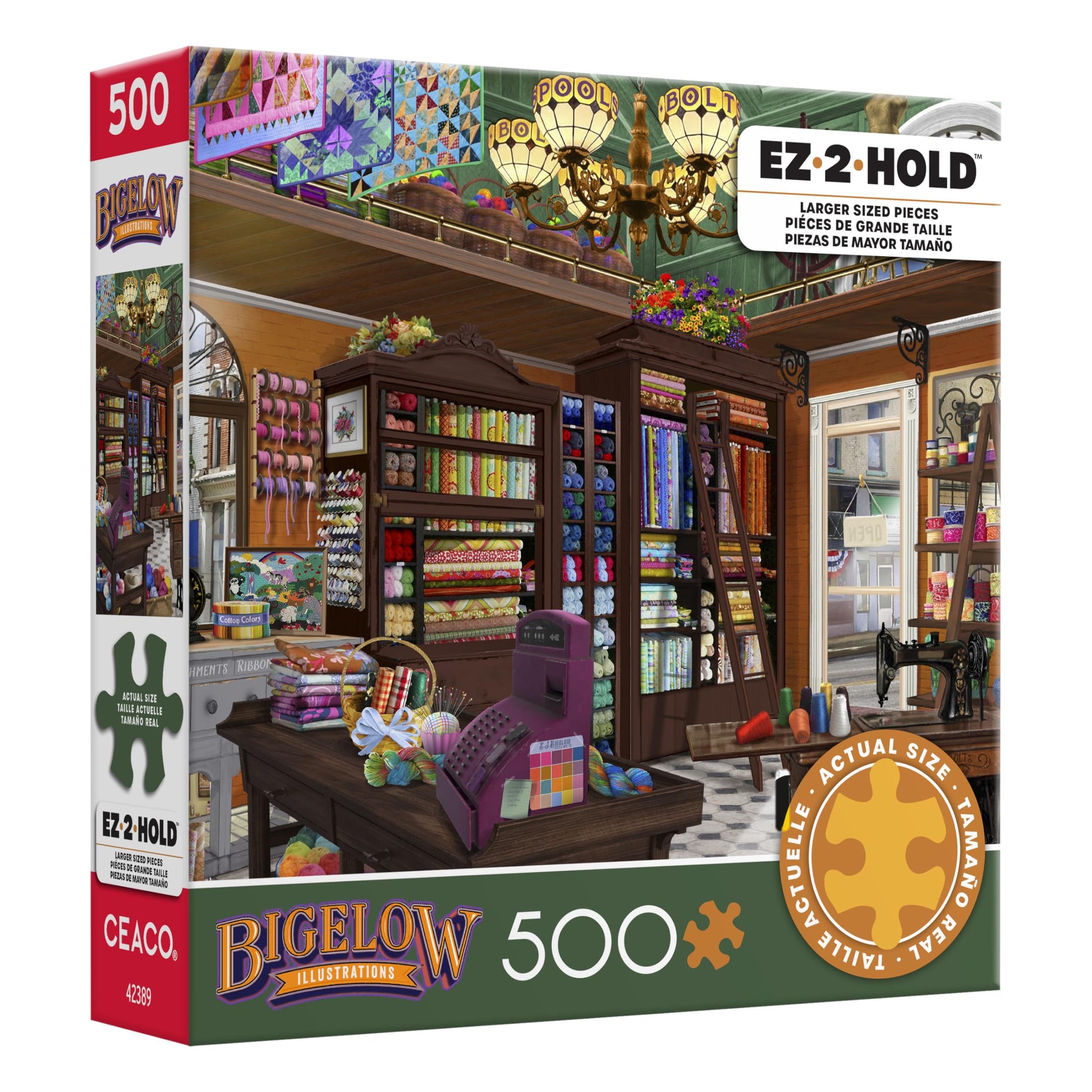 Ceaco - Spools N Bolts - 500 Large Piece Jigsaw Puzzle for Adults