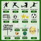 32 PCS Soccer Cake Topper Decorations - Soccer Ball Player Cake Decorations for Football Theme Birthday Sport Party Supplies