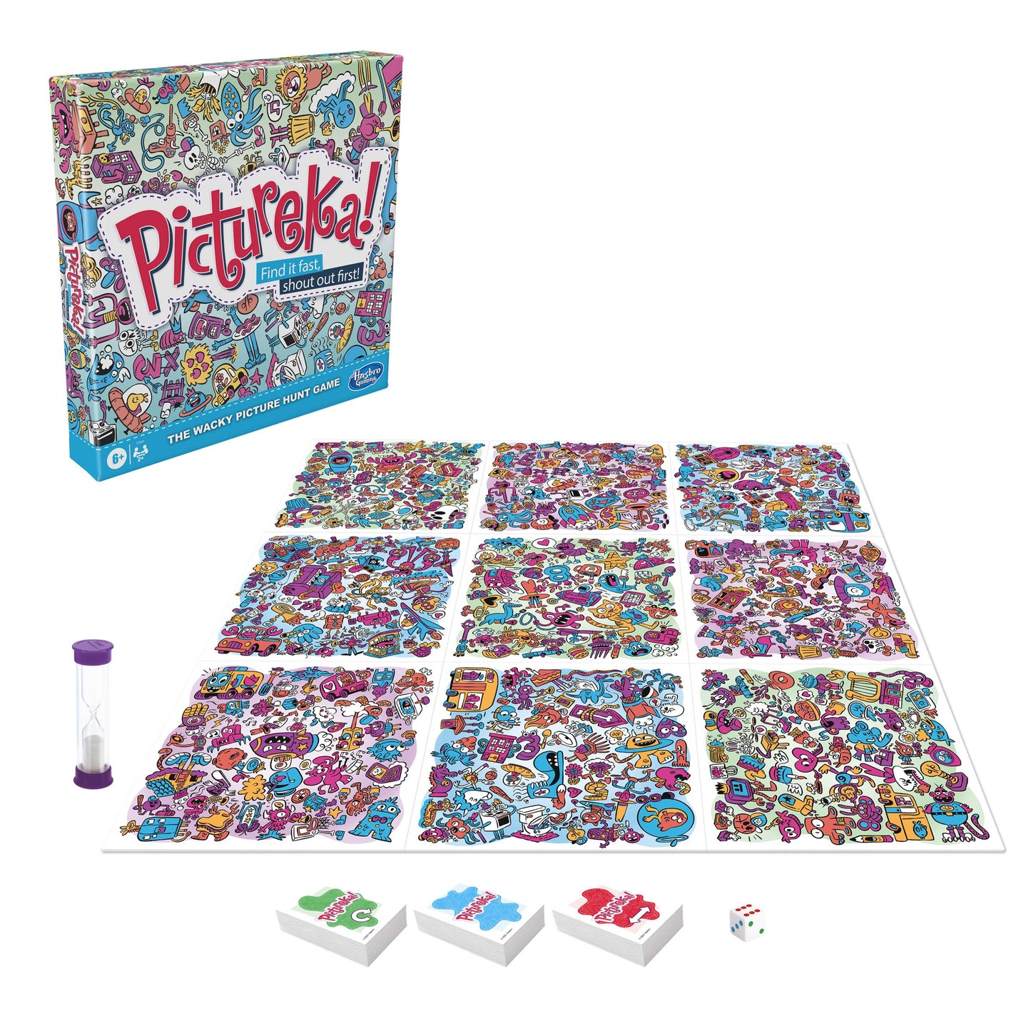 Hasbro Gaming Pictureka! Picture Game for Kids, Fun Family Board Games for 6 Year Olds and Up